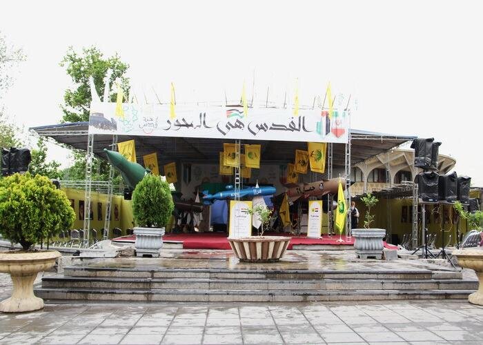 برپایی پردیس فرهنگی و نمایشگاه موشکی شهرداری منطقه ۱۱ در مسیر راهپیمایی روز قدس