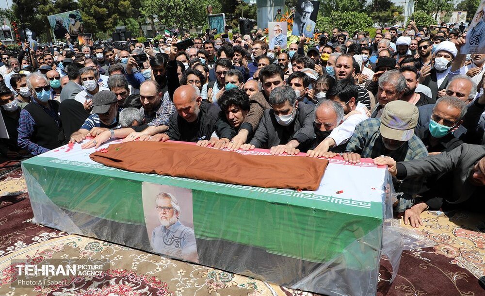 مراسم تدفین پیکر نادر طالب‌زاده