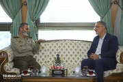 دیدار فرمانده کل ارتش با شهردار تهران