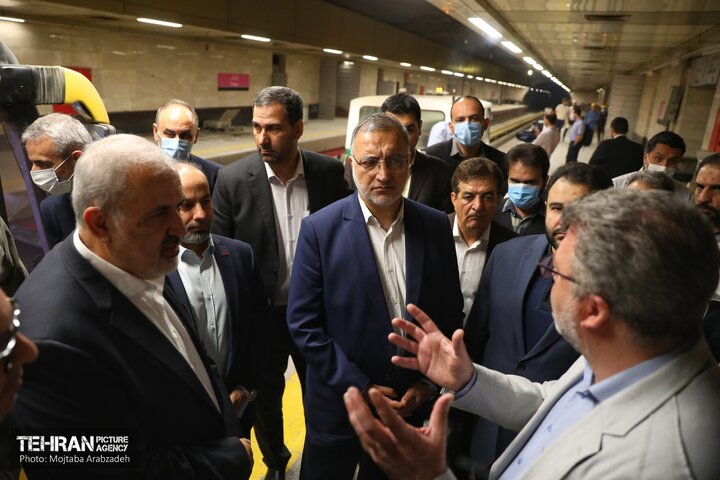بازدید شهردار تهران از پروژه خط ۶ مترو پایتخت