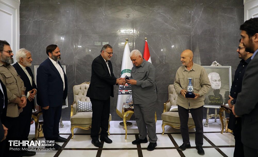 دیدار علیرضا زاکانی با رئیس حشد شعبی عراق
