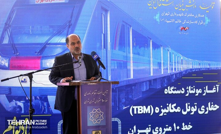 ساخت ۳۳۸ کیلومتر خطوط مترو و ۴۵درصد از ذخایر آبی در کشور  توسط قرارگاه خاتم