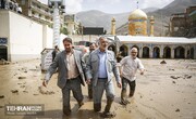 حضور شهردار تهران در نقاط سیل‌زده