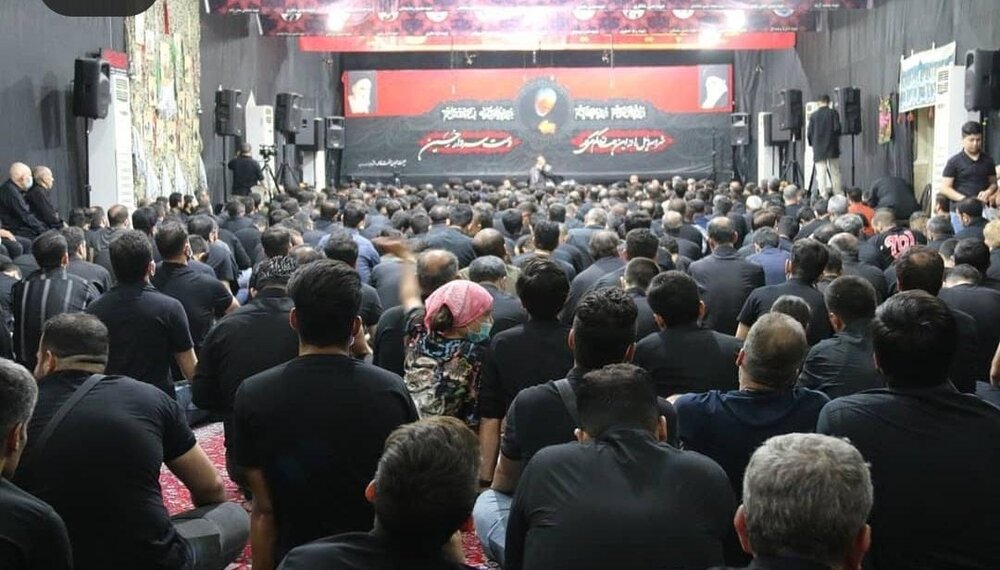 برپایی موکبهای حسینی در باغراه حضرت فاطمه زهرا (س)