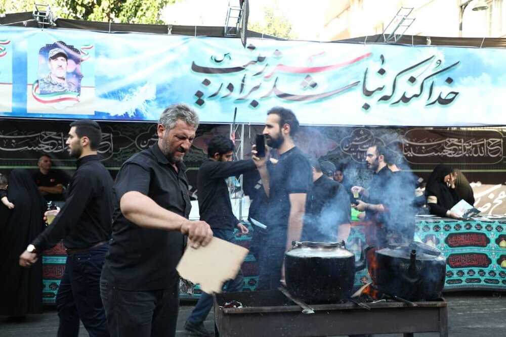 برپایی موکبهای حسینی در باغراه حضرت فاطمه زهرا (س)