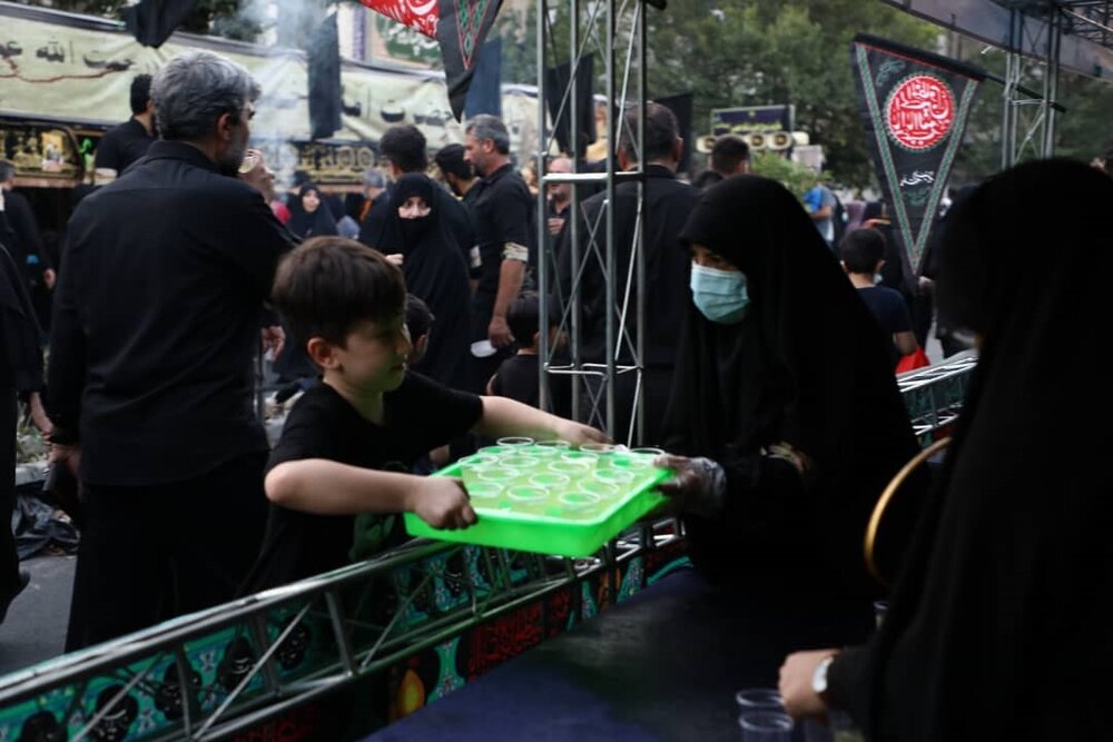 برپایی موکبهای حسینی در باغراه حضرت فاطمه زهرا (س)