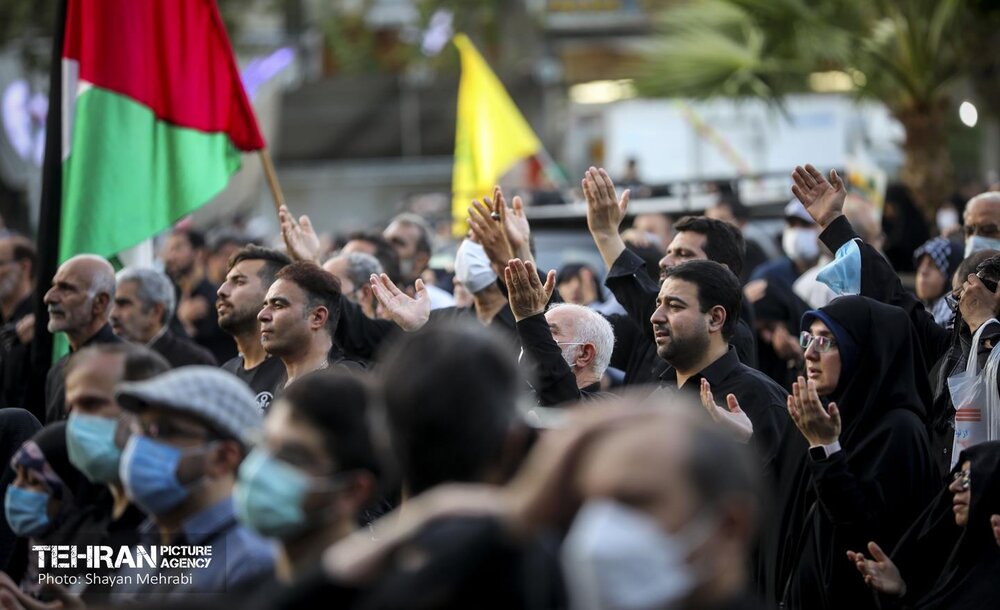 تجمع مردم تهران در اعتراض به جنایت‌های اخیر رژیم صهیونیستی