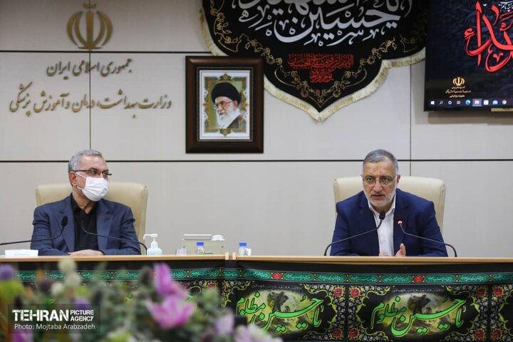 جلسه ۳ جانبه شهردار پایتخت، وزیر بهداشت و استاندار تهران با موضوع «بهداشت و درمان» شهر 