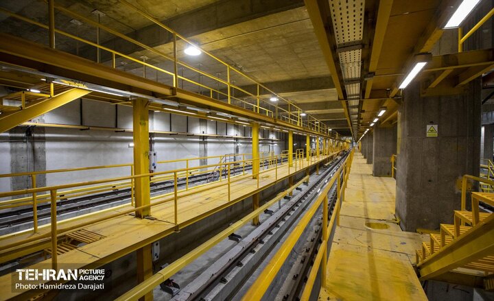بزرگترین پایانه زیرزمینی قطار شهری در اکباتان