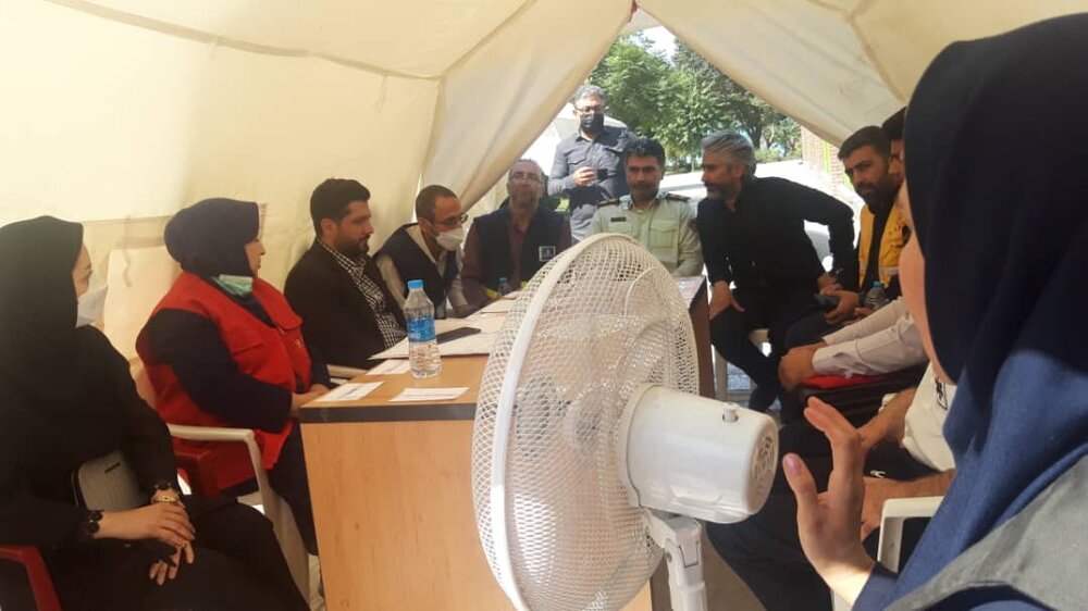 برگزاری مانور فرونشست زمین و شکستگی لوله گاز در منطقه ۱۰