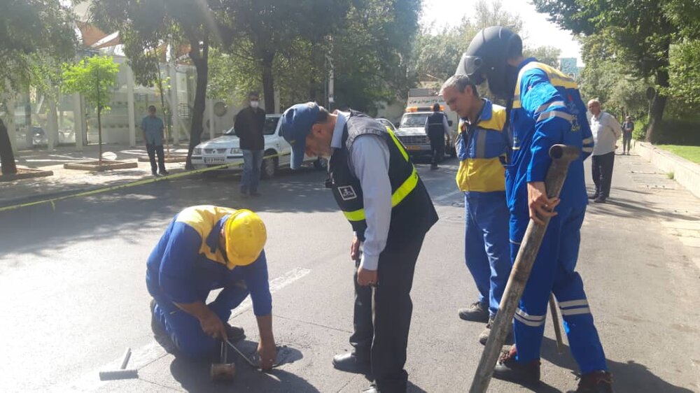 برگزاری مانور فرونشست زمین و شکستگی لوله گاز در منطقه ۱۰