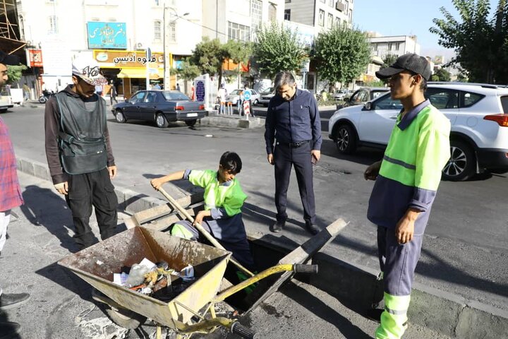 آغاز "طرح خدمت" در خیابان‌های پیروزی و صفا منطقه۱۳ 