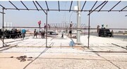 آماده‌سازی موکب‌های خدماتی در مرز مهران توسط شهرداری منطقه ۱۱