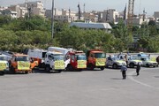اعزام ماشین‌آلات خدمات شهری به مرز مهران برای خدمت‌رسانی به زوار اربعین