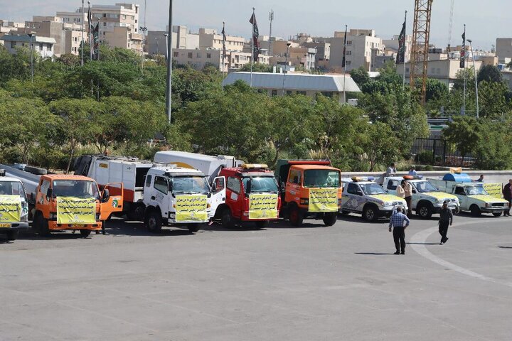 اعزام ماشین‌آلات خدمات شهری به مرز مهران برای خدمت‌رسانی به زوار اربعین 