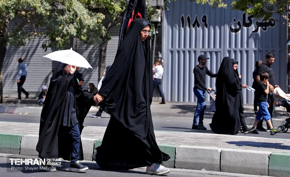 حضور کودکان در مراسم پیاده روی جاماندگان اربعین حسینی(ع)