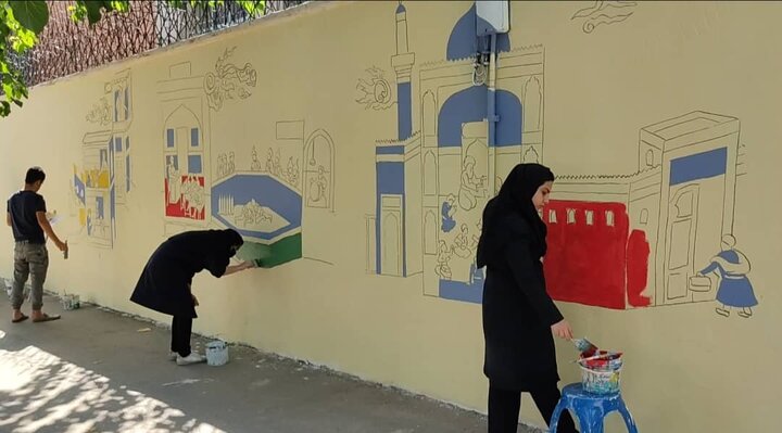 "نقش مهر" بر دیوارهای مدارس پایتخت می‌نشیند