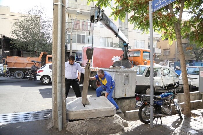 خیابان قزوین خطکشی شد/ روکش ۱۶ کیلومتری معابر منطقه ۱۰