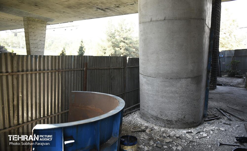 پروژه مقاوم‌سازی پل تقاطع بزرگراه های همت و شیخ فضل الله نوری
