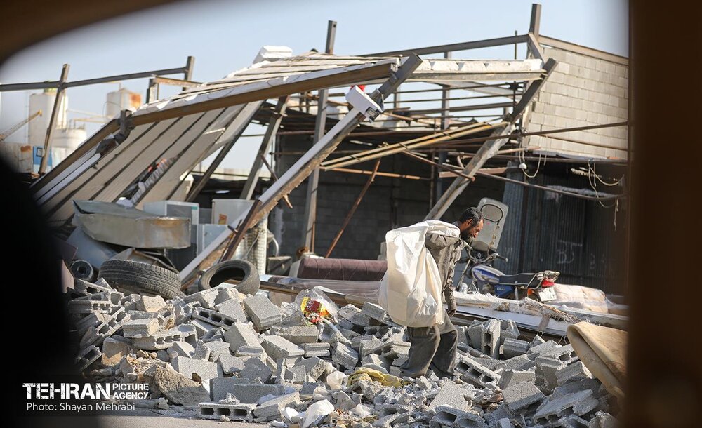 تخریب ساخت‌ و سازهای غیر مجاز محله خلازیل