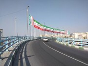 ۱۵۰ پرچم عمودی بزرگراهی با طرح هواداری در منطقه ۲۱ نصب شد