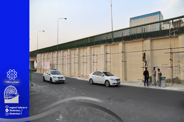 بهسازی جداره‌های مسجد خاتم (ص) و دیواره‌های پل سیدخندان