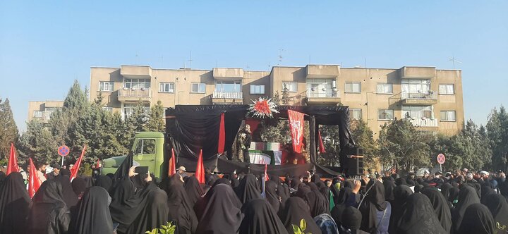 تشییع و خاکسپاری پیکر شهید گمنام والامقام در شهرک آزادی