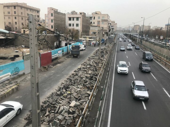 آغاز عملیات احداث ایستگاه بی آر تی در محدوده بزرگراه امام علی (ع)