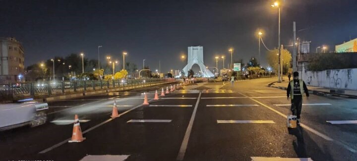 اتخاذ تدابیر ترافیکی برای برگزاری راهپیمایی ۲۲ بهمن در معابر منتهی به میدان آزادی 