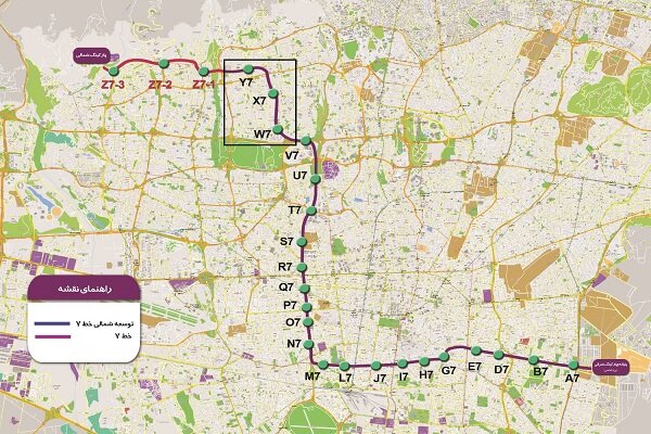 تست گرم مسیر منتهی‌الیه شمالی خط ۷ مترو تهران به‌زودی انجام می‌شود