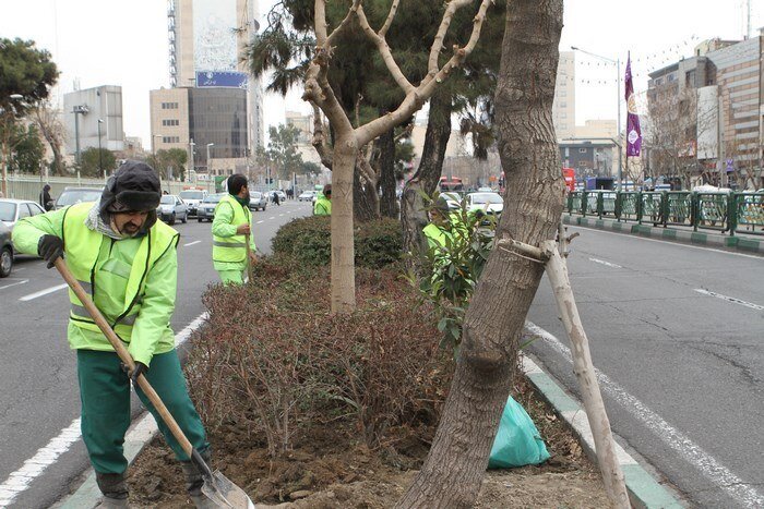 خیابان آزادی مهیای راهپیمایی۲۲ بهمن شد/ انجام بیش از ۳۲ هزار متر آذینبندی در منطقه ۱۰