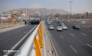 افتتاح تقاطع غیر همسطح شهید آوینی