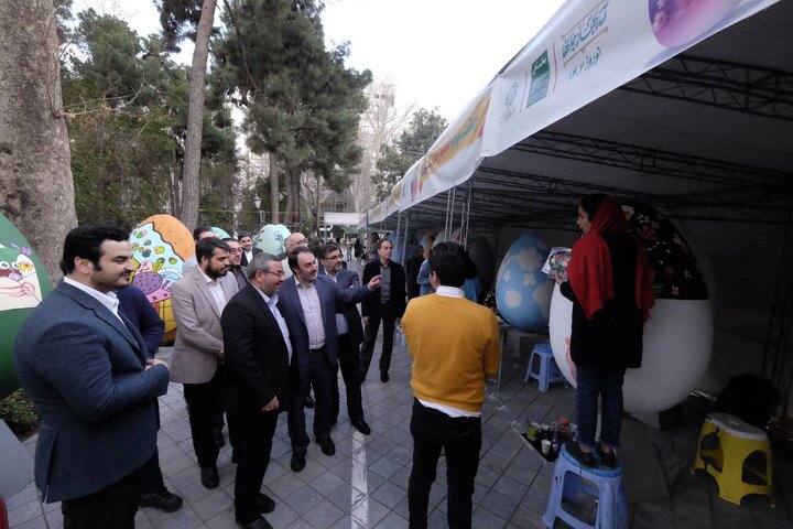 تقدیر عضو شورا و معاون شهردار تهران از رویداد تخم مرغ های نوروزی 