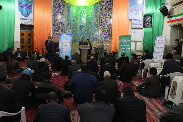 دیدار مردمی بیش از ۴۵۰ نفر از شهروندان در مساجد منطقه ۲۰