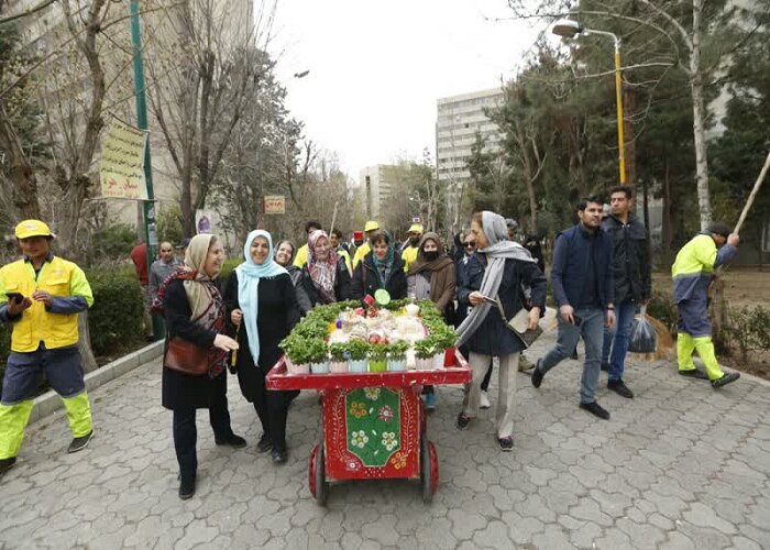 برگزاری جشن محله تکانی در شهرک اکباتان