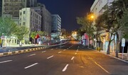 خط کشی ترافیکی در معابر و میادین مرکزی قلب پایتخت