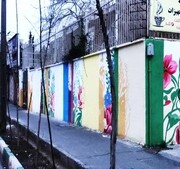 دیواره‌ها و المان‌های شهری شمال شرق پایتخت به رنگ های متنوع آراسته شد