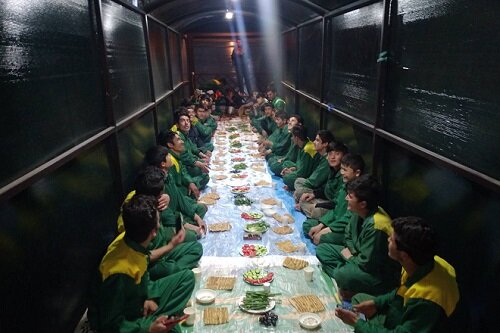 برگزاری مراسم ضیافت افطاری تلاشگران بی‌ادعا در منطقه۲