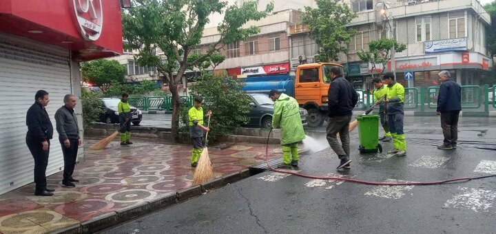 آراستگی خیابان سی‌متری نیروی هوایی منطقه ۱۳ در طرح نگهداشت شهر