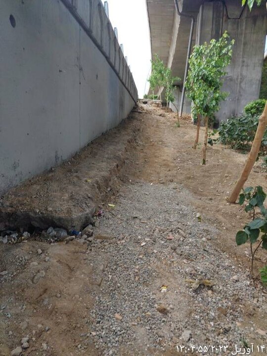 فضای بی دفاع شهری پل خاوران رفع شد