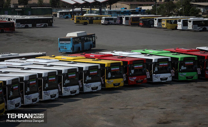 خذمات رسانی شرکت واحد اتوبوسرانی تهران در دربی
