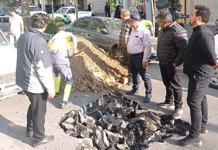 رفع فرونشست زمین در محله ایران