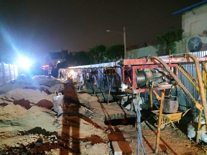 تجهیز کارگاه زیرگذر شماره ۳ حریم خط راه آهن تهران_اهواز