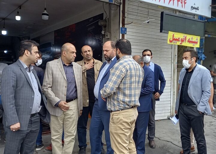 بازدید مدیرعامل شرکت ساماندهی از خیابان گلزار