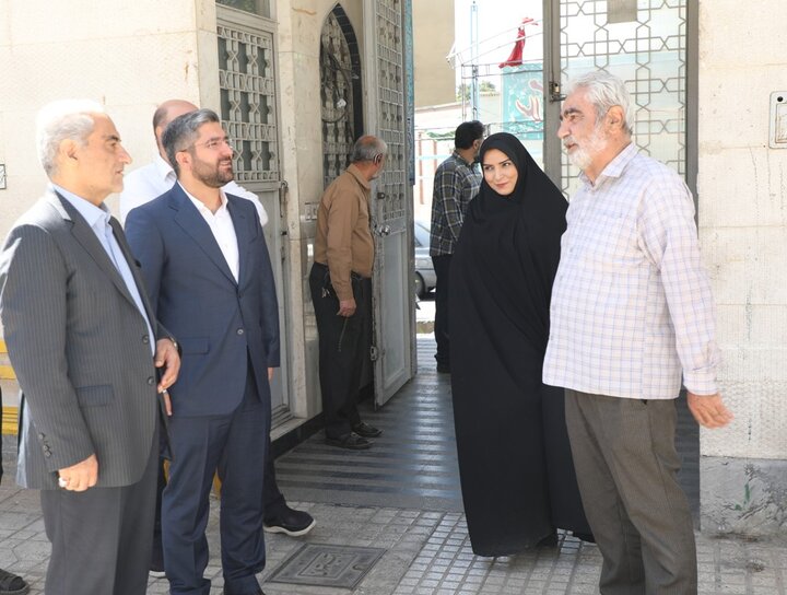 بازدید دبیر شورای ساماندهی، توسعه و گسترش مساجد شهر تهران از مساجد منطقه ۹