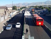 عملیات بهسازی مسیر ویژه اتوبوس‌های تندرو در بزرگراه آیت الله سعیدی