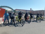 برپایی همایش هفتگی دوچرخه سواری در بوستان آموزش ترافیک منطقه ۲۱