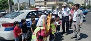 استقبال کودکان منطقه ۲۱ از همایش‌های پیاده‌روی و دوچرخه‌سواری بوستان آموزش ترافیک