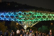 پل طبیعت به مناسبت روز ملی اهدای عضو دو رنگ می‌شود