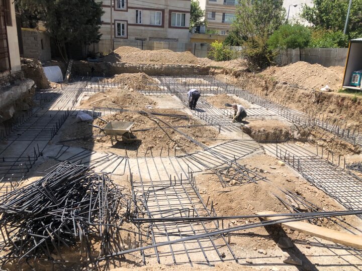 ادامه عملیات ساخت فاز تکمیلی پروژه درمانگاه شهرداری منطقه 21